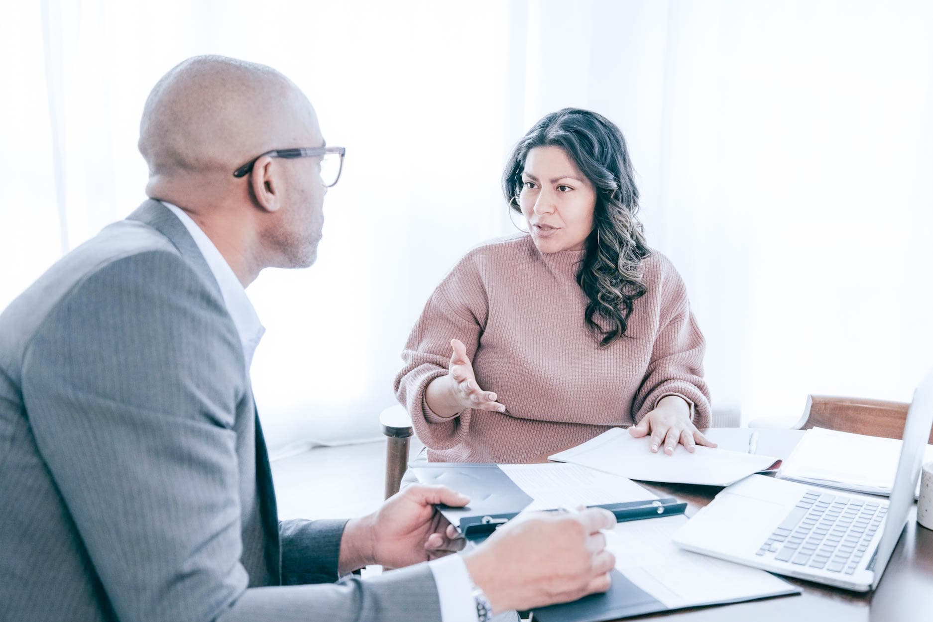 A contributor reviewing Education Freedom Tax Credit giving options with an advisor