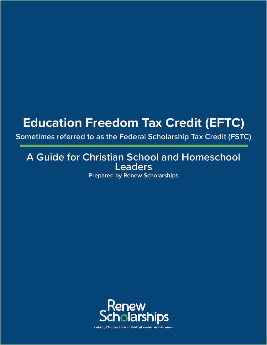 Cover of EFTC: A Guide for Christian School Leaders